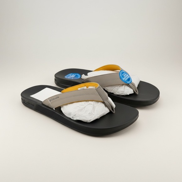 Columbia Hood River Flip Flops Mens Size 12 Sandals BM6923-005 Vaca Beach NWT - Picture 3 of 15